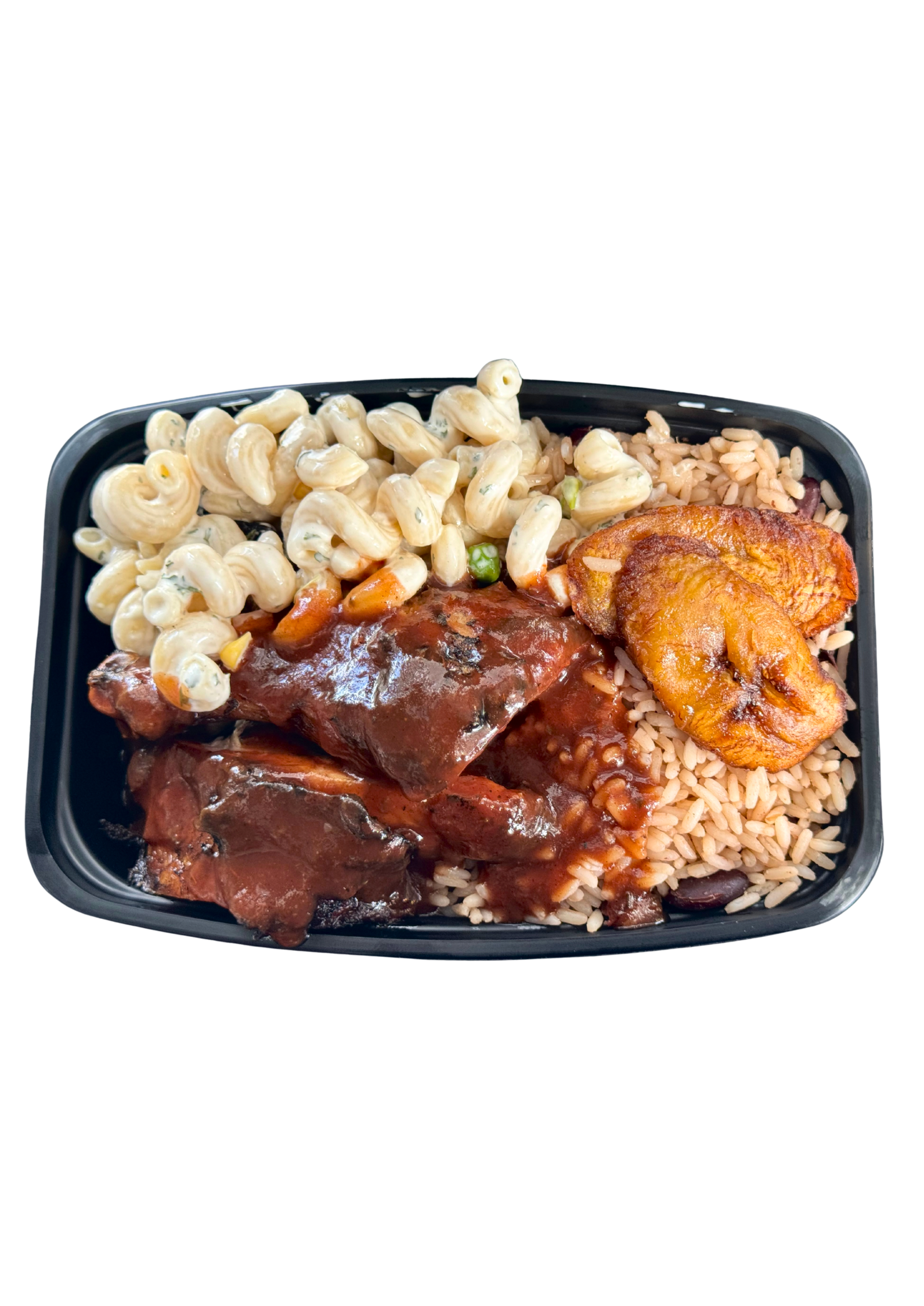 Jerk chicken plate from Scrape Yuh Plate